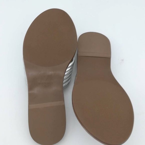 Driver Club USA Womens Santa Monica Slides Sandals Metallic Flat Slip On 5 M New - Picture 4 of 10